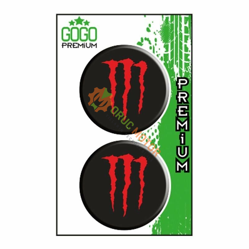 MONSTER 2 (5X5 cm) İKİLİ DAMLA ETİKET