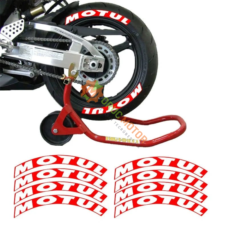 3D Lastik Yanak Yazısı [ Motul Kırmızı ]