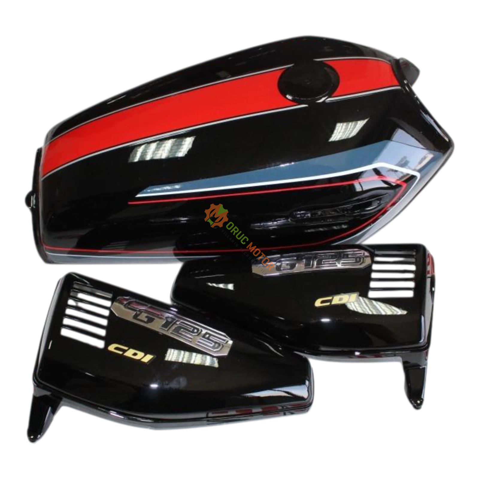 CG 125 DEPO YAN KAPAK SETİ SİYAH KUBA MODEL