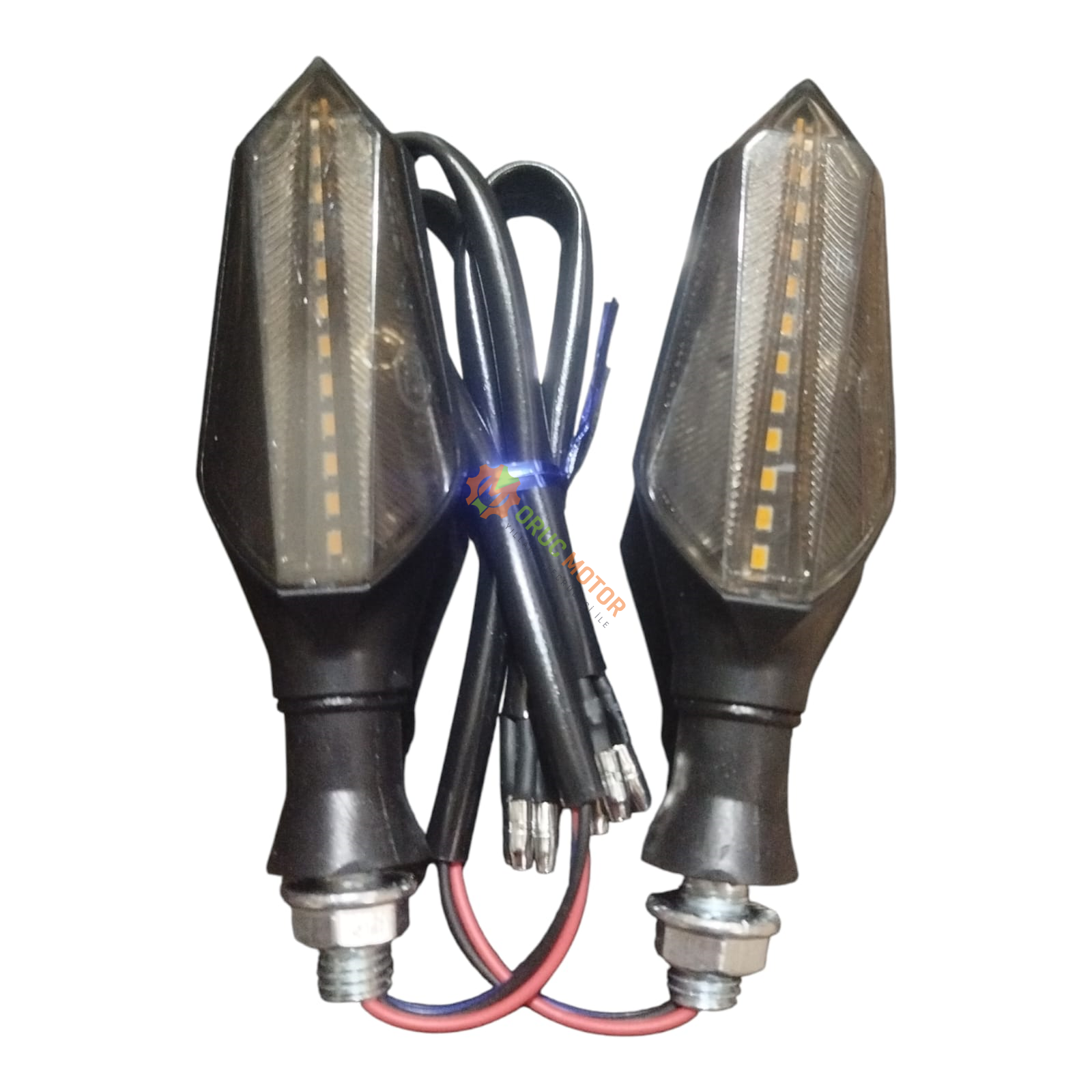 Led Sinyal Lambası ''Takım'' "2 Fonksiyonlu  [ Kayan Led /Sarı Işık  - Mavi Park  ]  E Belgeli