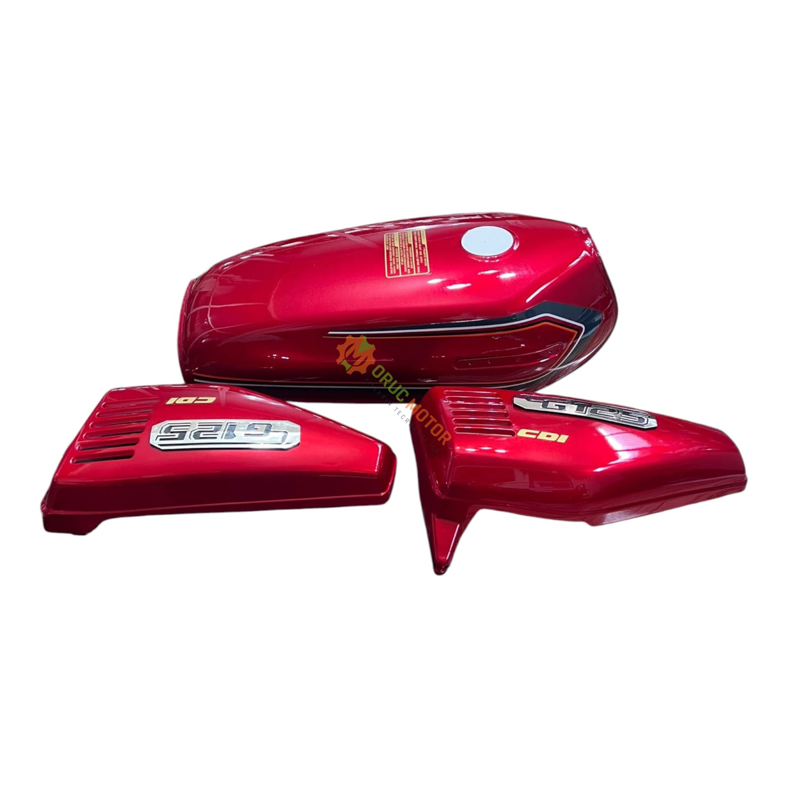 Benzin Deposu" Kesik "Yan Kapak ''Takım'' [ Kırmızı ] - CG