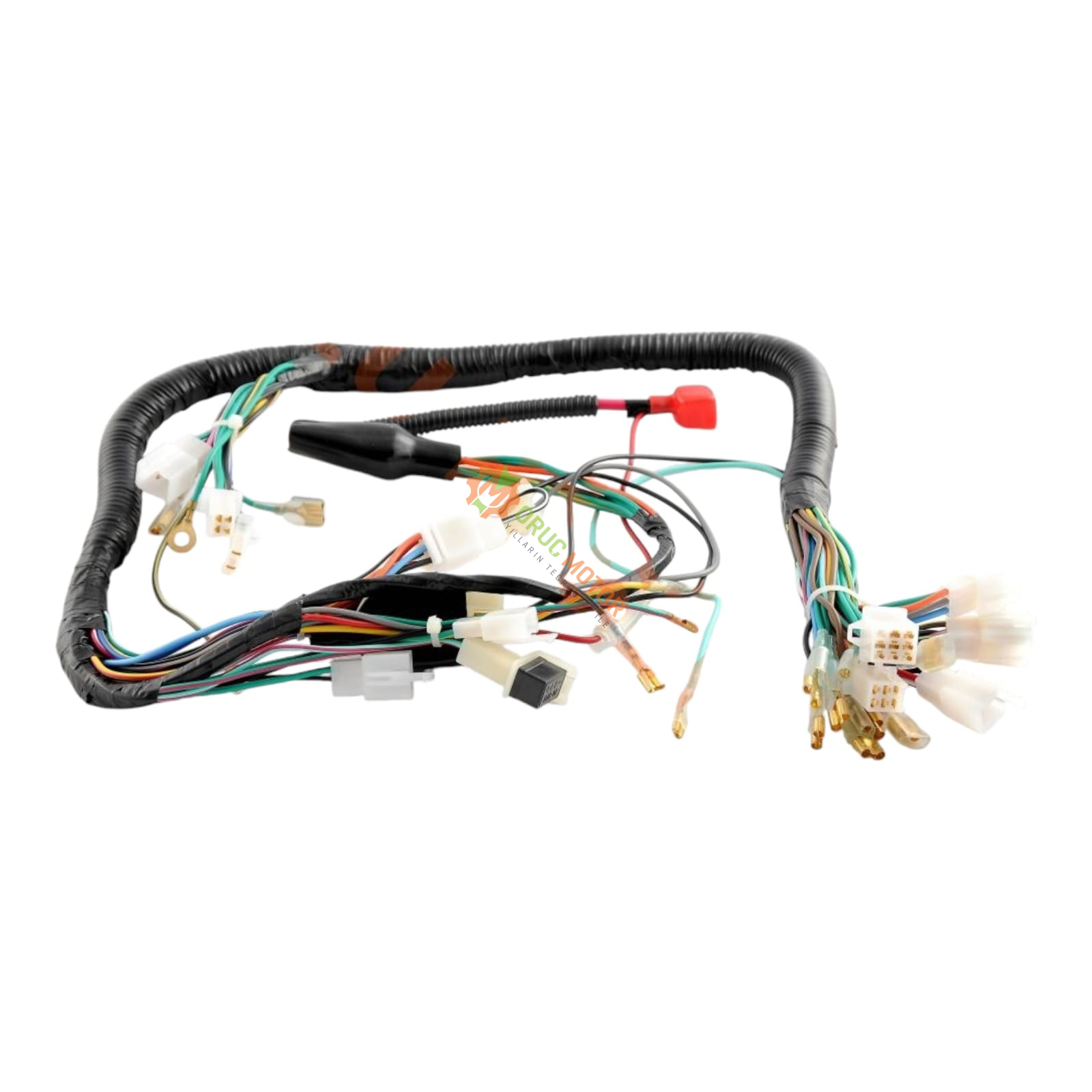 ELEKTRİK TESİSATI KUBA 125 CLASIC "5 FİŞLİ " [DEVİR SAATİ ELEKTRONİK - AKÜ BESLEMELİ] [MANYETİK ATEŞLEME]