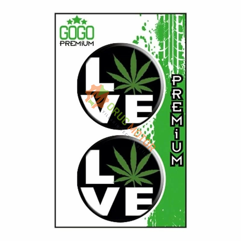 LOVE 2 (5X5 cm) İKİLİ DAMLA ETİKET