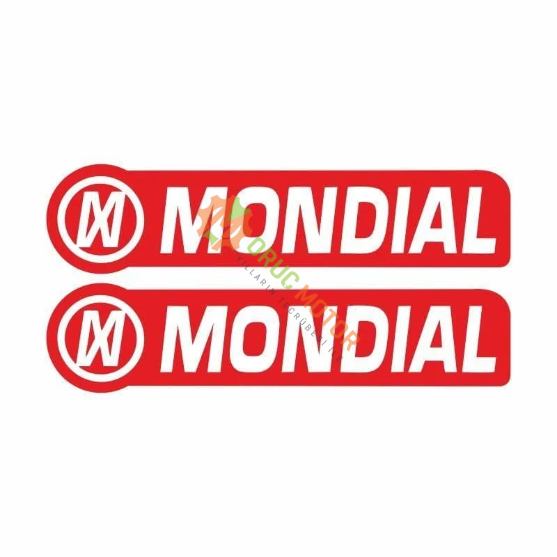 MONDİAL KIRMIZI CG DEPO YAN DAMLA STİCKER