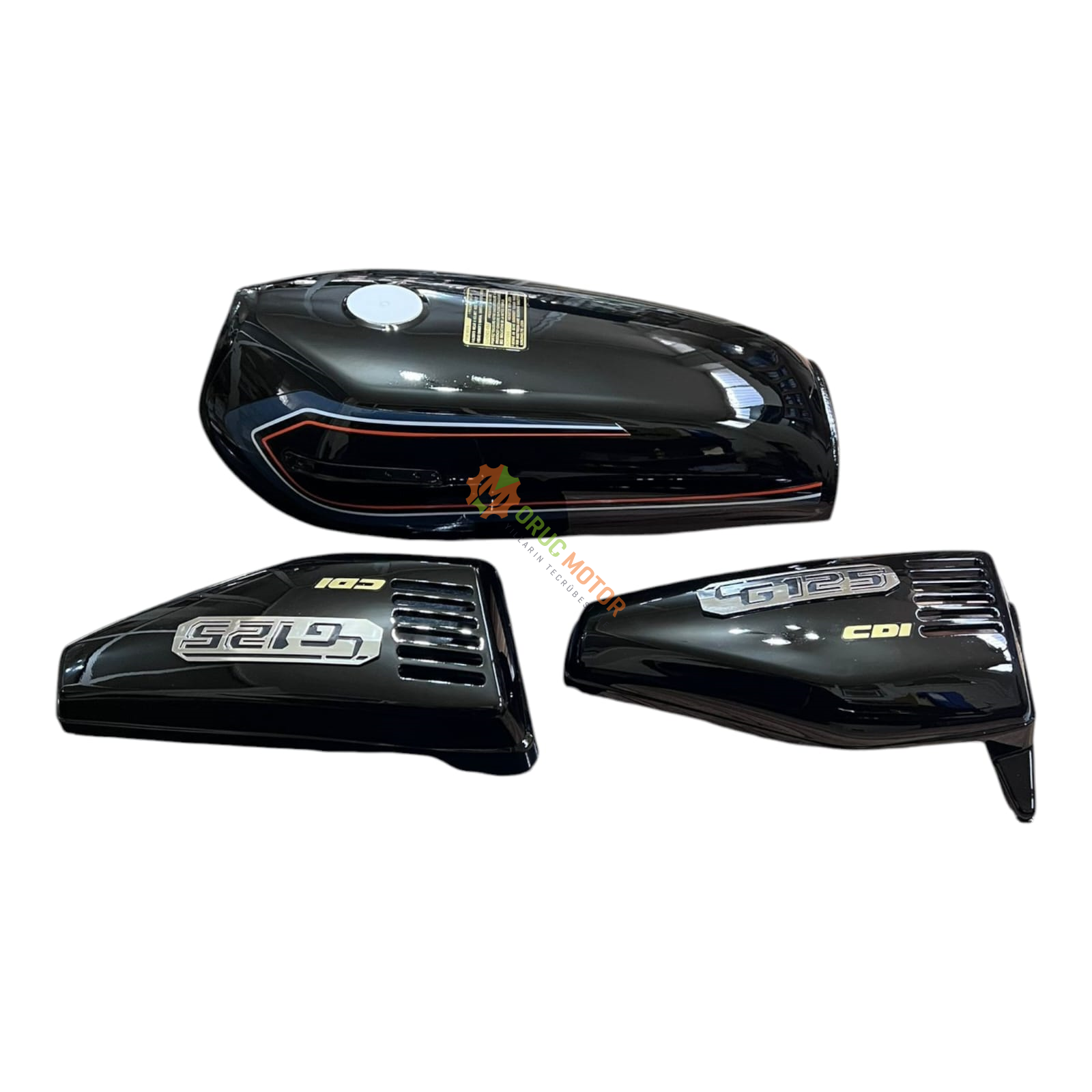 Benzin Deposu" Kesik "Yan Kapak ''Takım'' [ Siyah ] - CG