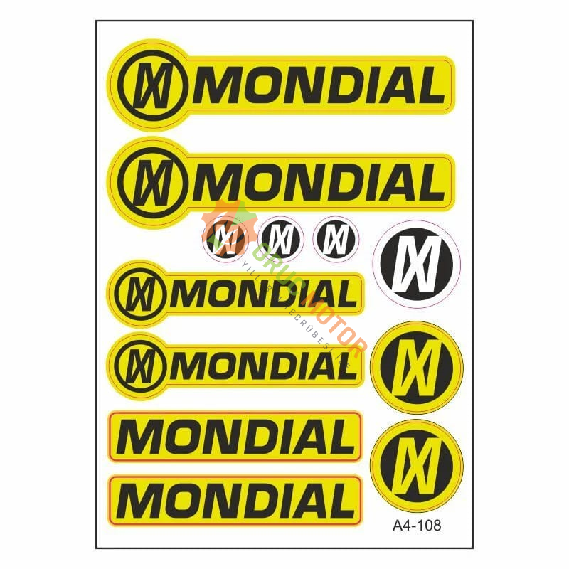 A4 STİCKER 108 TEK PAKET ÇOKLU STİCKER