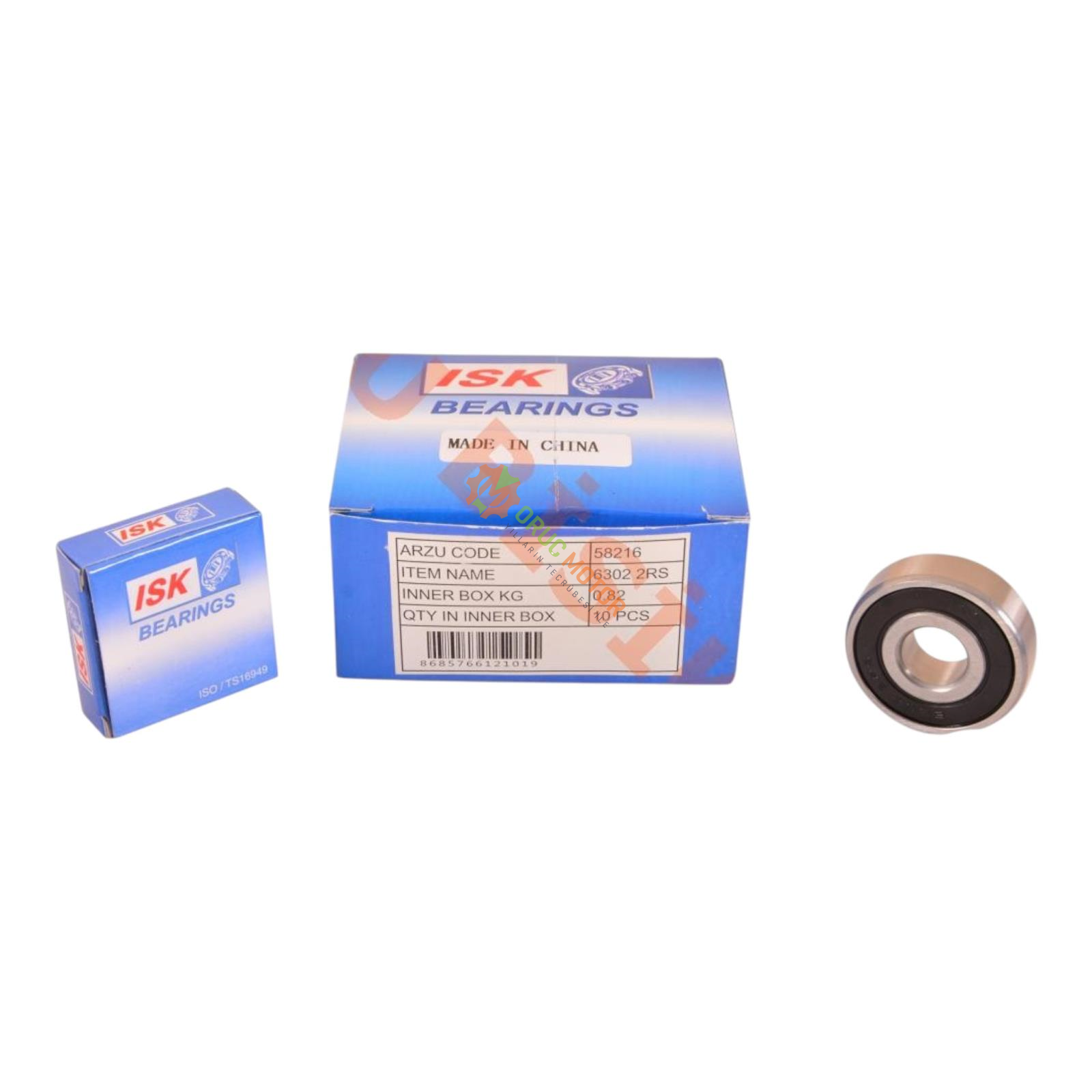 RULMAN [PLASTİK KAPAKLI] 6302 -ISK
