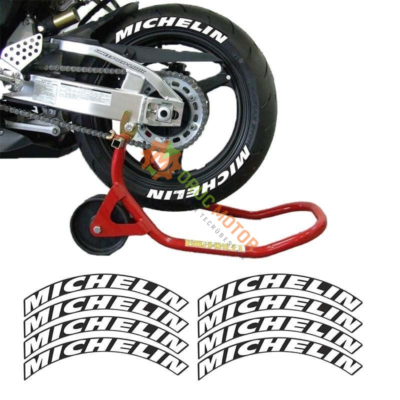 MICHELIN BEYAZ 3D LASTİK YANAK YAZISI
