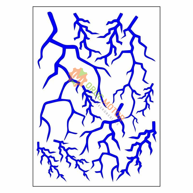 A4 STİCKER 130 TEK PAKET ÇOKLU STİCKER ŞİMŞEK MAVİ