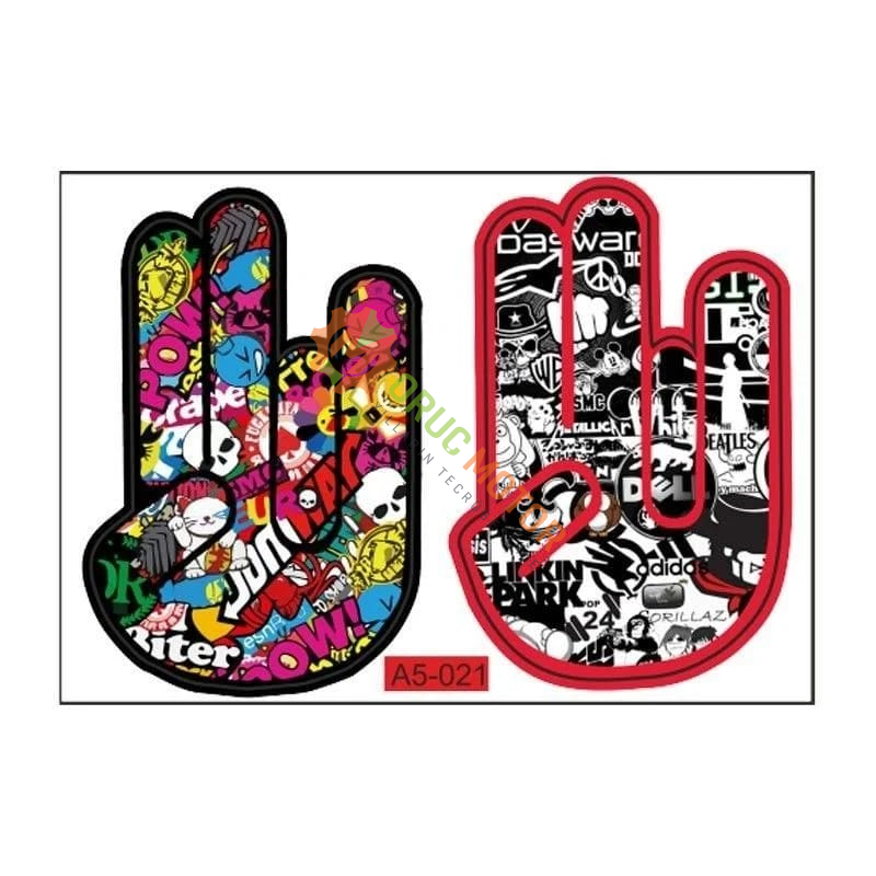 A5 STİCKER 021 TEK PAKET ÇOKLU STİCKER