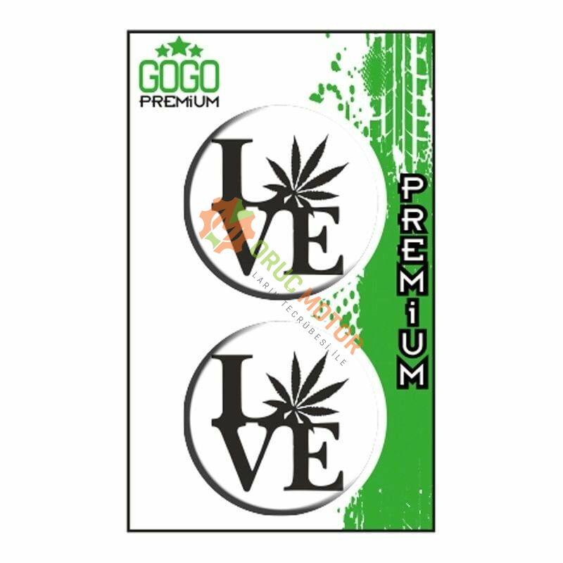 LOVE 1 (5X5 cm) İKİLİ DAMLA ETİKET