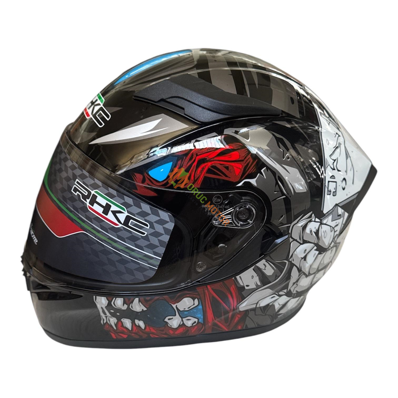 KC - KAPALI VİZÖRLÜ KASK [KC316-1] KURU KAFA [XL]