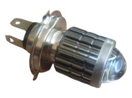 Led Ön Far Ampulü [ Sarı Beyaz/H4 Mercekli/3 Fişli ]